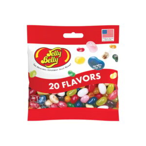 Jelly Belly 20 Assorted Flavors 3.5oz  Peg Bag 12ct